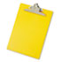 Plastic Antimicrobial Clipboard, 1" Capacity, Holds 8-1/2w x 12h, Yellow