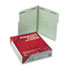 Two Inch Expansion Fastener Folder, 1/3 Top Tab, Letter, Gray Green, 25/Box
