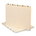 Recycled Top Tab File Guides, Alpha, 1/5 Tab, Manila, Letter, 25/Set