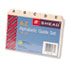 Self-Tab Card Guides, Alpha, 1/5 Tab, Manila, 4 x 6, 25/Set