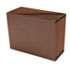 A-Z Open Expanding File, 21 Pockets, Letter, Leather-Like Redrope
