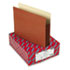 3 1/2 Inch Expansion Pocket with Tyvek, Straight, Letter, Manila/Redrope, 10/Box