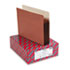 5 1/4 Inch Expansion Pocket with Tyvek, Straight, Letter, Manila/Redrope, 10/Box