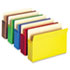 3 1/2 Inch Expansion Colored File Pocket, Straight Tab, Letter, Assorted, 5/Pack