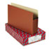 5 1/4 Inch Expansion File Pockets, Straight Tab, Legal, Manila/Redrope, 10/Box