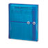Poly String & Button Booklet Envelope, 9 3/4 x 11 5/8 x 1 1/4, Blue, 5/Pack