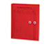 Poly String & Button Booklet Envelope, 9 3/4 x 11 5/8 x 1 1/4, Red, 5/Pack