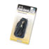Coiled Phone Cord, Plug/Plug, 12 ft., Black