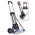 Portable Slide-Flat Cart, 275lbs, 18 3/4 x 19 x 40, Black/Chrome