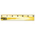 Beveled Wood Ruler w/Single Brass Edge, 12", Clear Lacquer Finish - View 1