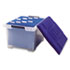 Plastic File Tote Storage Box, Letter/Legal, Snap-On Lid, Clear