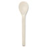 Compostable Cutlery, Plant Starch/Oil Spoon, 6" Length, 100/Pack, White