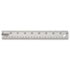 Stainless Steel Ruler w/Cork Back and Hang Hole, 18", Silver - View 1