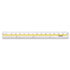 Highlighting Data Beveled Plastic Ruler, 15", Clear/Yellow Panel - View 2