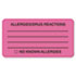 Allergies/Drug Reaction Labels, 1-3/4 x 3-1/4, Fluor Pink, 250/Roll
