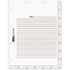 Medical Chart Index Divider Sheets, 8 1/2 x 11, White, 400/Box