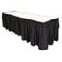 Table Set Linen-Like Table Skirting, 29" x 14', Black