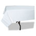 Paper Table Cover, Embossed, w/Plastic Liner, 54" x 108", White, 20/Carton - View 1
