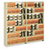 Snap-Together Open Shelving Steel 6-Shelf Closed Starter Set, 36 x 12 x 76, Sand - View 1