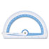 Protractor Treated w/Microban Antimicrobial Protection, Plastic, 6",Assorted