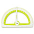 Protractor Treated w/Microban Antimicrobial Protection, Plastic, 6",Assorted - View 1