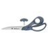 Titanium Bonded Bent Handle Scissors, 9 in. Length, 4-1/2 in. Cut, Gray