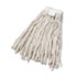 Cut-End Wet Mop Head, Cotton, #24 Size, White