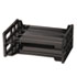 Side Load Letter Desk Tray, Two Tier, Plastic, Black