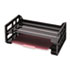 Side Load Legal Desk Tray, Two Tier, Plastic, Black