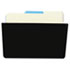 Recycled Wall File, Add-On Pocket, Plastic, Black