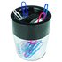Magnetic Clip Dispenser, Two Compartments, Plastic, 2 1/2 x 2 1/2 x 3