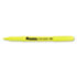 Pocket Clip Highlighter, Chisel Tip, Fluorescent Yellow Ink, 12/Pk