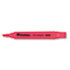 Desk Highlighter, Chisel Tip, Fluorescent Pink, 12/Pk