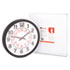 Two-Color Numerals Wall Clock, 13-1/2in, Black
