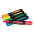 Desk Highlighter w/Comfort Grip, Chisel Tip, 5/Set