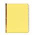 Extended Insert Indexes, Eight Clear Tabs, Letter, Buff, 24 Sets/Box