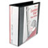 Comfort Grip Deluxe Plus D-Ring View Binder, 3" Capacity, 8-1/2 x 11, Black