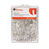 Colored Push Pins, Plastic, Clear, 3/8", 100/Pack - View 1