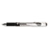 High Capacity Roller Ball Stick Gel Pen, Black Ink, Needle, Dozen