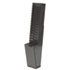 25-Pocket Expanding Time Card Rack, Plastic, Black