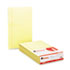 Glue Top Writing Pads, Wide Rule, Legal, Canary, 50-Sheet Pads/Pack, Dozen