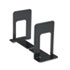 Economy Bookends, Standard, 5 7/8 x 8 1/4 x 9, Heavy Gauge Steel, Black