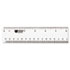 Acrylic Plastic Ruler, 12", Clear