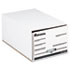 Storage Box Drawer Files, Legal, Fiberboard, 15" x 24" x 10", White, 6/Carton