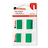 Page Flags, Green, 50 Flags/Dispenser, 2 Dispensers/Pack