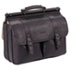 Leather Laptop Case, Leather, 16-1/2 x 5 x 13, Espresso