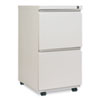 File Pedestal With Full-Length Pull, Left Or Right, 2 Legal/letter-Size File Drawers, Light Gray, 14.96" X 19.29" X 27.75"