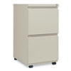 File Pedestal With Full-Length Pull, Left Or Right, 2 Legal/letter-Size File Drawers, Putty, 14.96" X 19.29" X 27.75"