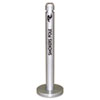 Smoker's Pole, Round, Steel, 0.9 Gal, Silver
