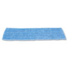 Economy Wet Mopping Pad, Microfiber, 18", Blue, 12/carton
